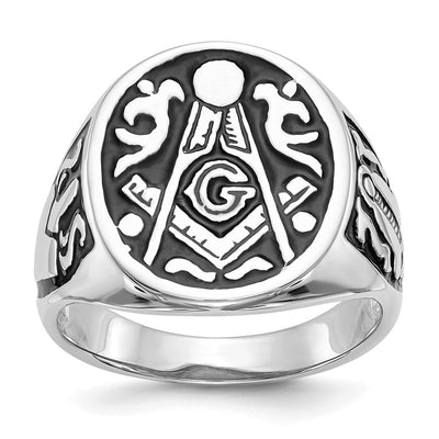 14K white gold ring