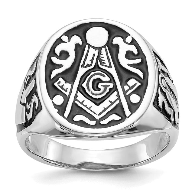 14K white gold ring