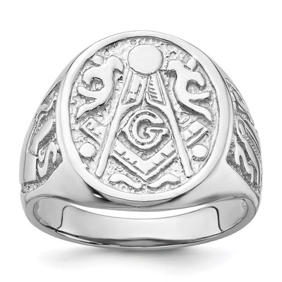 14K white gold ring