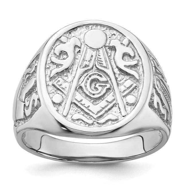 14K white gold ring