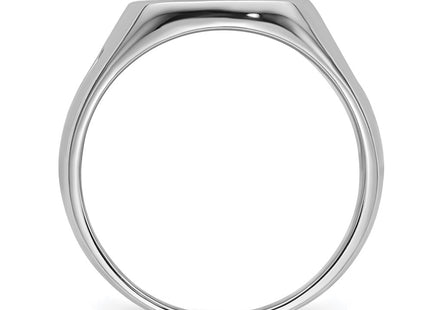 14K white gold ring, alternate view