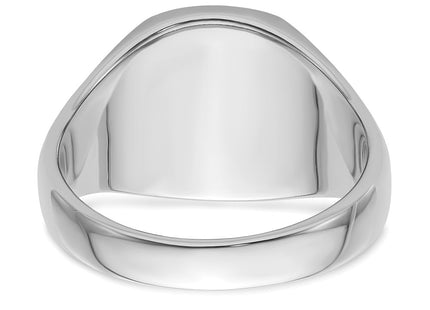 14K white gold ring, another view