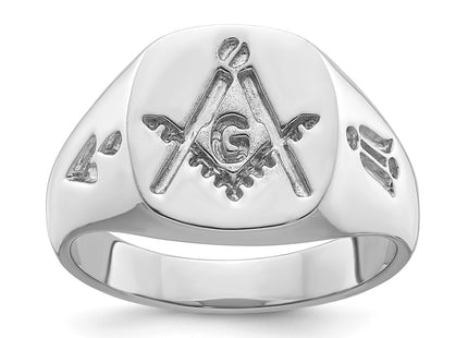 14K white gold ring