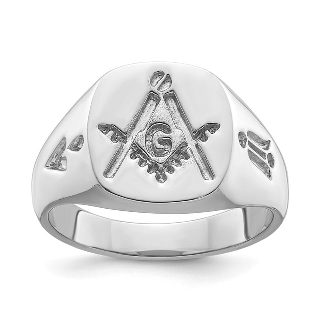 14K white gold ring