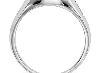 14K white gold ring, alternate view