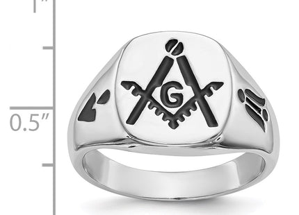 14K white gold ring, another view