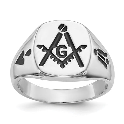 14K white gold ring