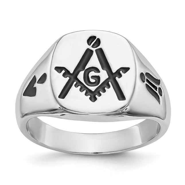 14K white gold ring