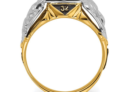 14k Two-tone Rings Style Y4049VS - Classique Jewelry Inc.