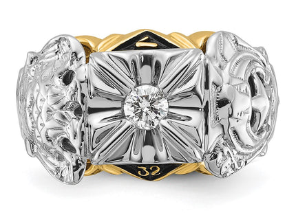 14k Two-tone Rings Style Y4049VS - Classique Jewelry Inc.