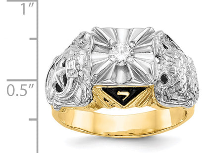 14k Two-tone Rings Style Y4049VS - Classique Jewelry Inc.