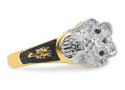 14k Two-tone Rings Style Y4049VS - Classique Jewelry Inc.