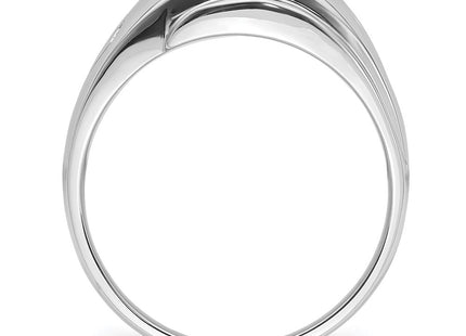14K white gold ring, alternate view