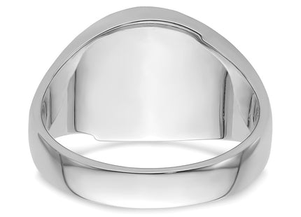 14K white gold ring, another view