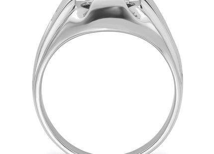 14K white gold ring, alternate view