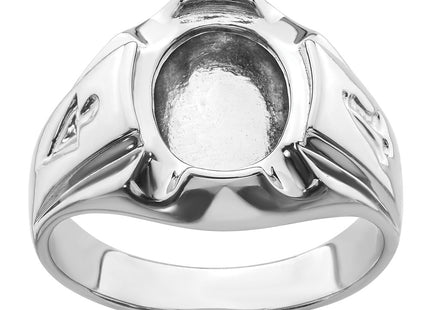14K white gold ring