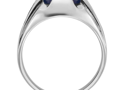 14K white gold spinel ring, alternate view