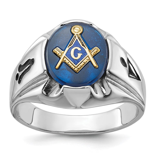 14K white gold spinel ring