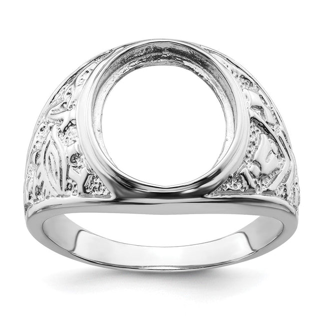 14K white gold ring