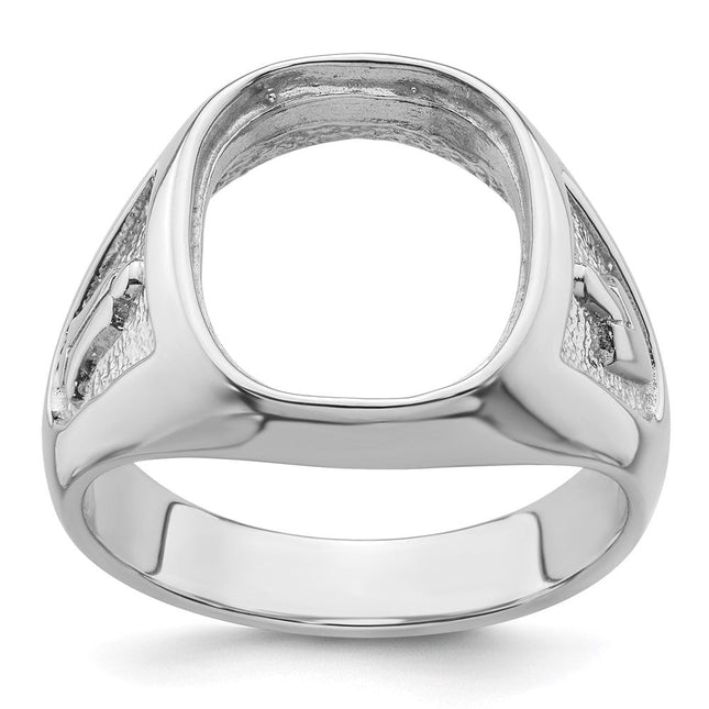 14K white gold ring