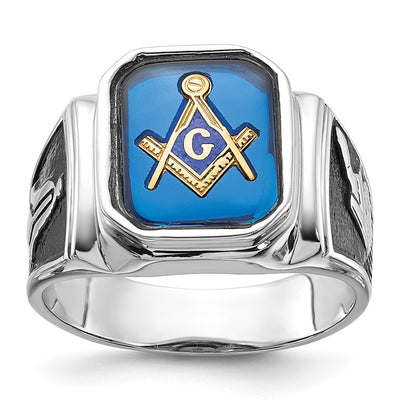 14K white gold spinel ring