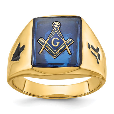 14K gold spinel ring