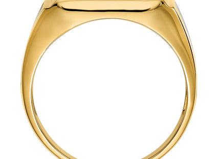 14K gold onyx ring, alternate view