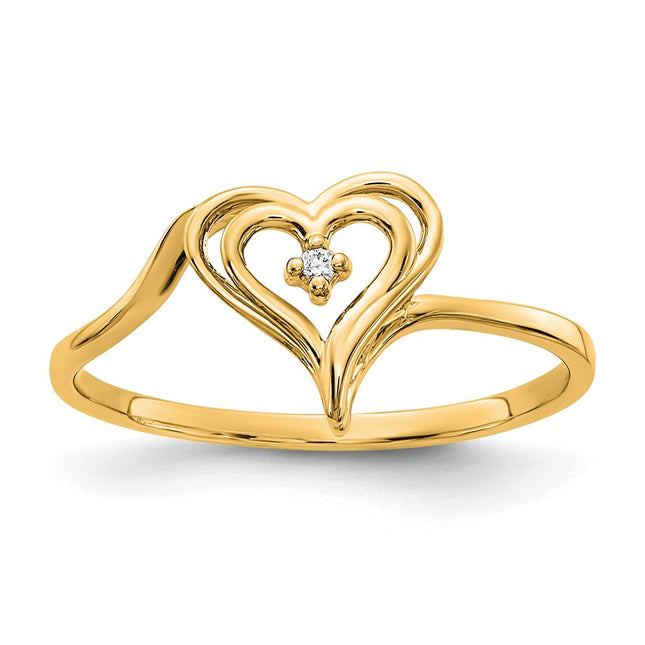 14k Yellow Gold Rings Style Y4178Y - Classique Jewelry Inc.