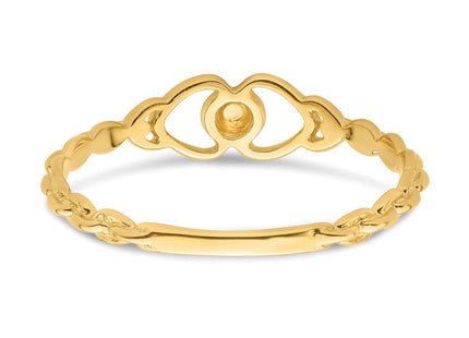 14k .. Diamond Heart Ring Mounting (Style Y4200)