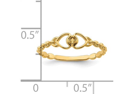 14k .. Diamond Heart Ring Mounting (Style Y4200)