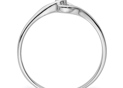 14k White Gold Heart Ring Mounting (Style Y4203)