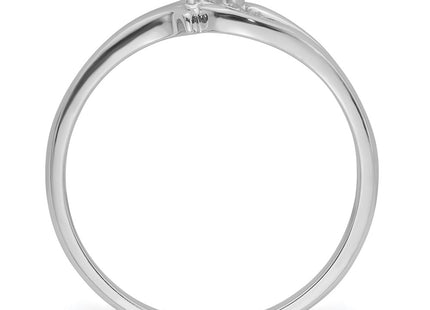 14K white gold ring, alternate view