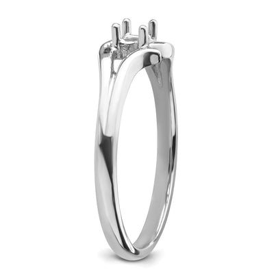 14K White Gold Ring Mounting