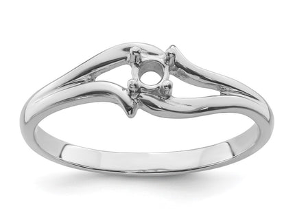 14K white gold ring