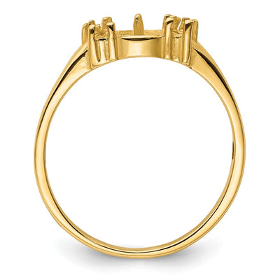 14K Diamond & Pearl Ring Mounting