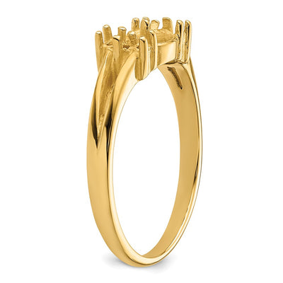 14K Diamond & Pearl Ring Mounting