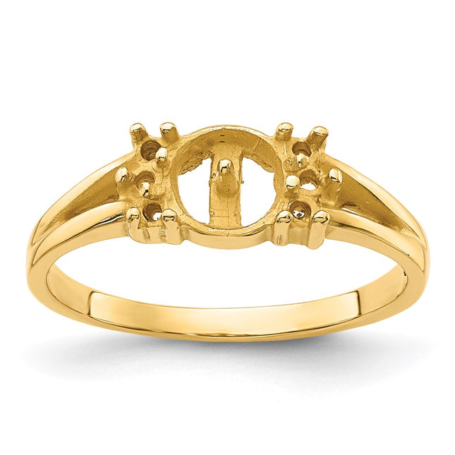 14K gold diamond ring