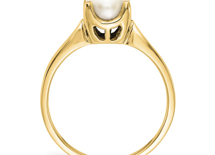 14k Yellow Gold FW Cultured Pearl ring