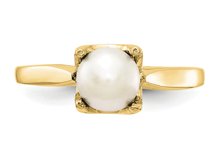 14k Yellow Gold FW Cultured Pearl ring
