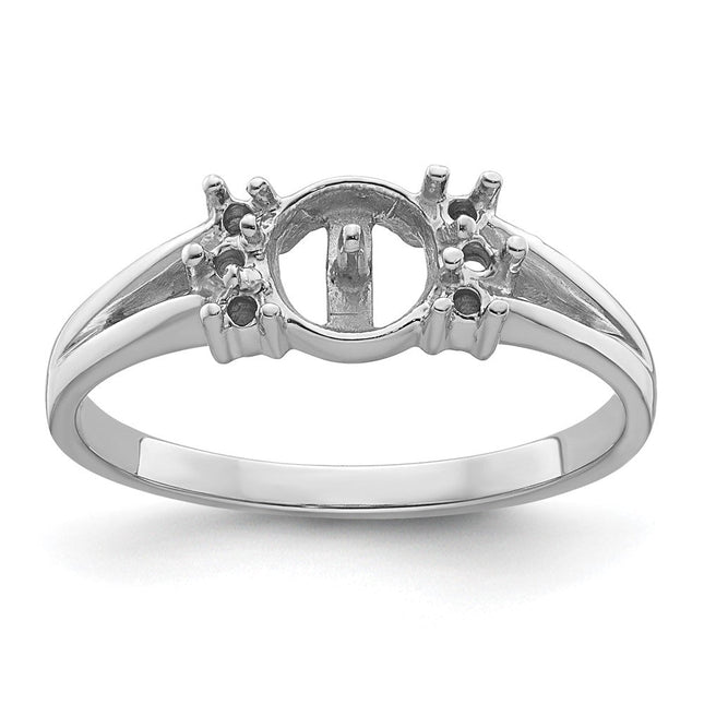 14K white gold diamond ring