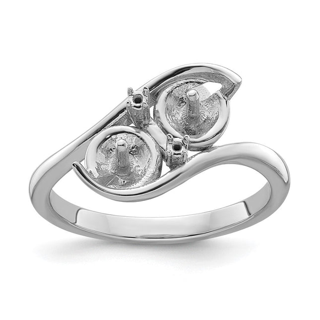 14K white gold diamond ring