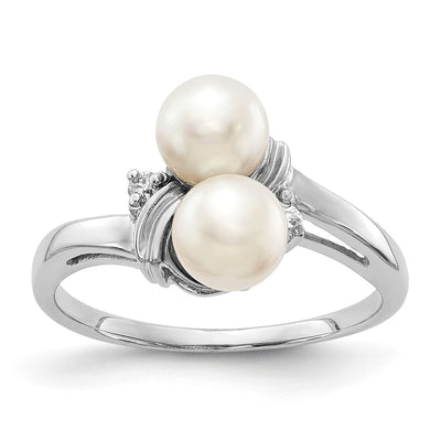 14K white gold diamond ring