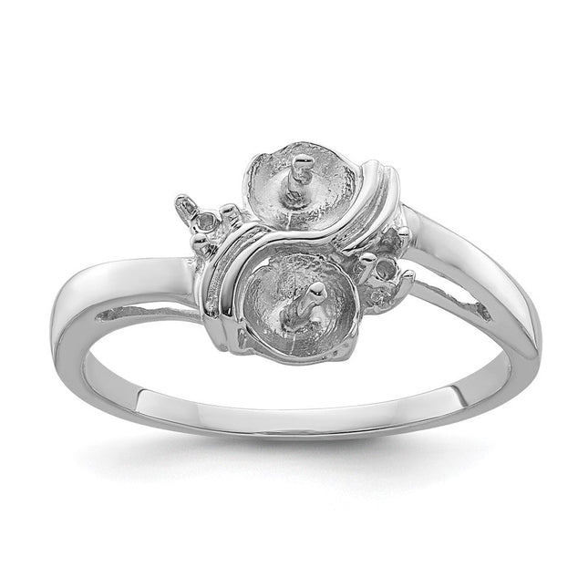 14K white gold diamond ring