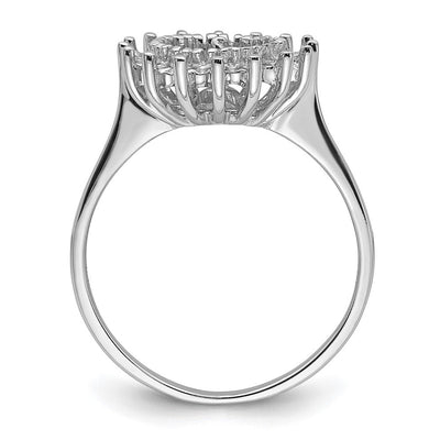 14K White Gold Pearl & Diamond Ring Mounting