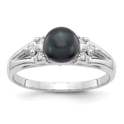 14K white gold diamond ring
