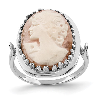 14K white gold ring