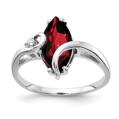 14K white gold diamond ring
