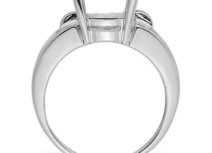14k White Gold Oval Gemstone Ring Mounting (Style Y4547)