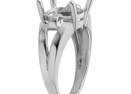 14k White Gold Oval Gemstone Ring Mounting (Style Y4547)