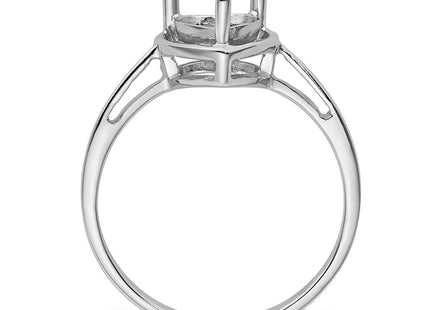 14K white gold ring, alternate view